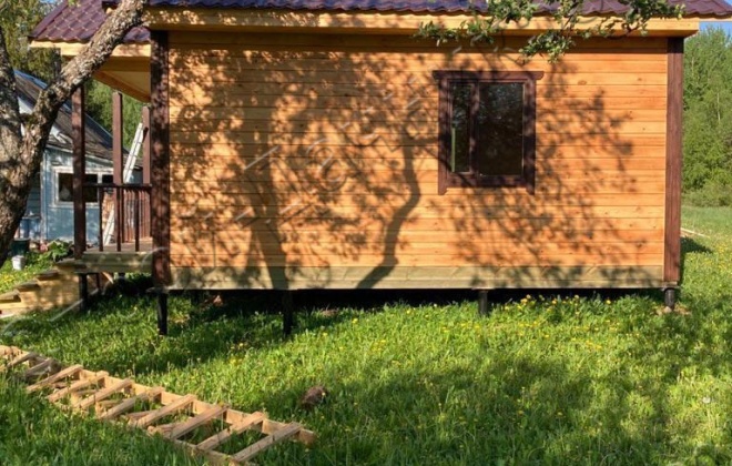 4 Брусовой дом ОД-18, 6Х7.5м, 42 М², Псковская область, Новоржевский район, деревня Прусы (1)